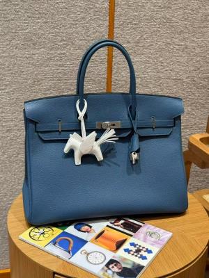 wholesale quality hermes birkin 40 togo blue agate phw